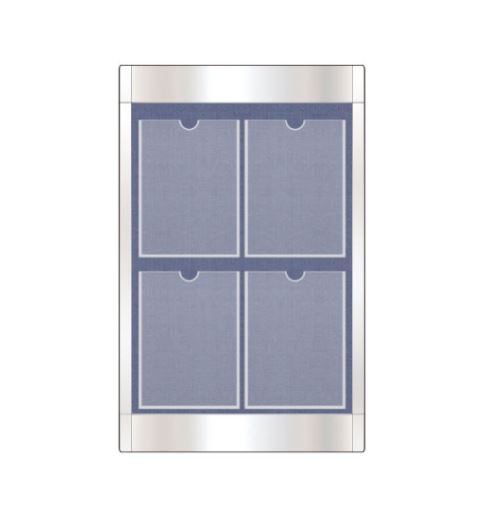 62-15. 스텐게시판 4구 D형(세로)