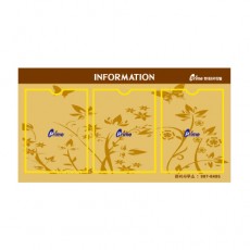 63-3. 강화유리게시판 직각 8구 (광고란없음)