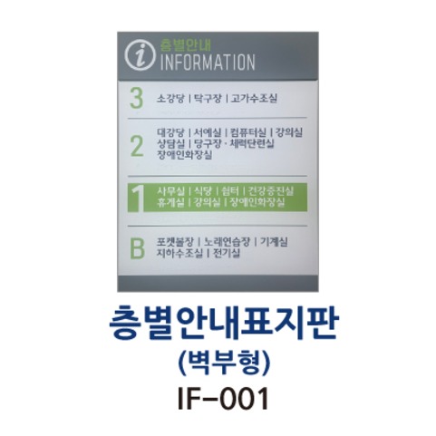 89-1. IF-001 층별안내 표지판 (점자포함)