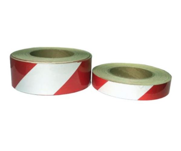 33-15. 일반반사 사선 테이프(적색+백색)